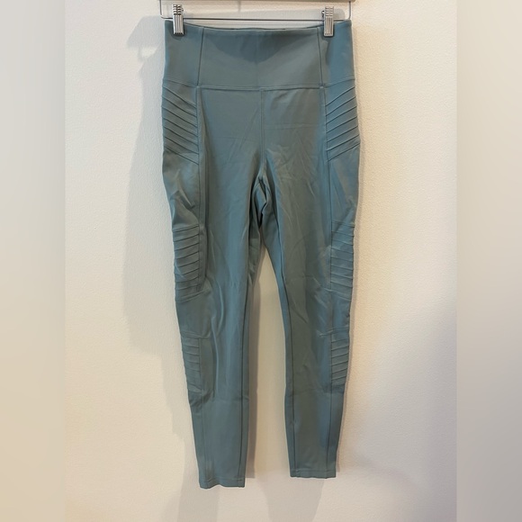 Athleta - Delaney Moto Tight - Size Medium - Sage Green - Picture 2 of 8